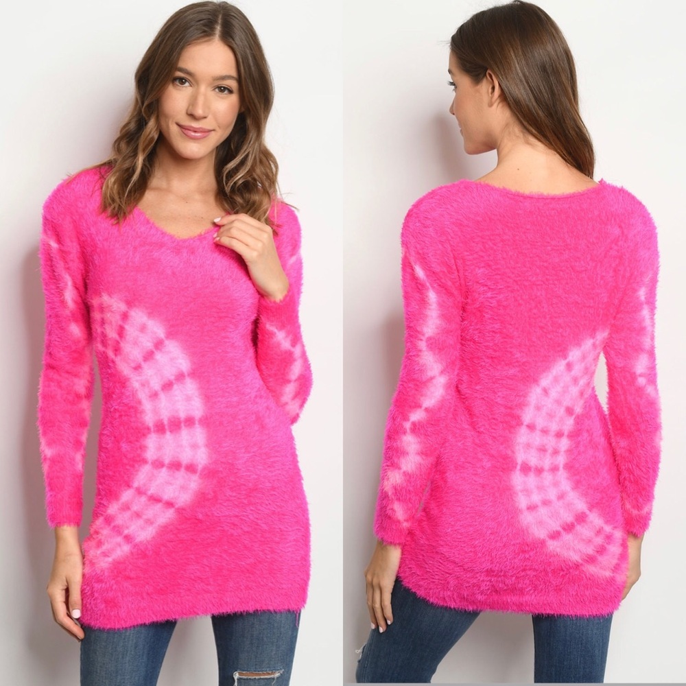 Fuzzy Tie Dye Top